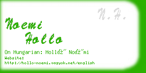 noemi hollo business card